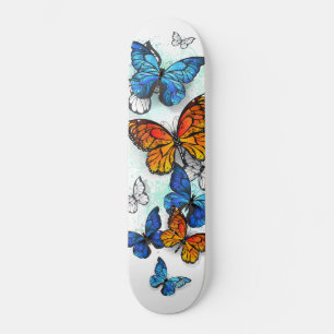 Vliegende Vlinders Morpho en Monarch Persoonlijk Skateboard