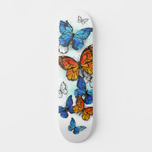 Vliegende Vlinders Morpho en Monarch Persoonlijk Skateboard
