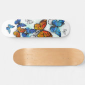 Vliegende Vlinders Morpho en Monarch Persoonlijk Skateboard (Horizontaal)