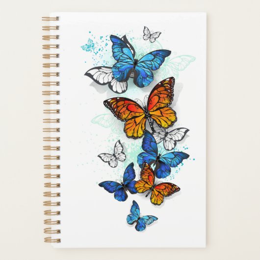 Vliegende Vlinders Morpho en Monarch Planner (Voorkant)