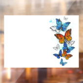 Vliegende Vlinders Morpho en Monarch Raamsticker (Vel 2)