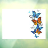 Vliegende Vlinders Morpho en Monarch Raamsticker (Vel 3)