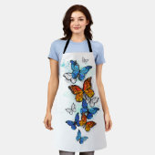 Vliegende Vlinders Morpho en Monarch Schort (Gedragen)