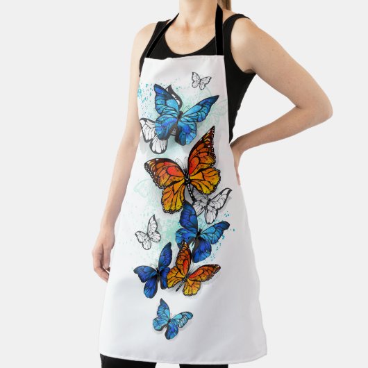 Vliegende Vlinders Morpho en Monarch Schort (Insitu)