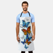 Vliegende Vlinders Morpho en Monarch Schort (Gedragen)