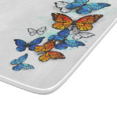 Vliegende Vlinders Morpho en Monarch Snijplank (Hoek)