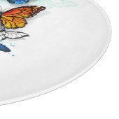 Vliegende Vlinders Morpho en Monarch Snijplank (Hoek)
