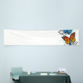 Vliegende Vlinders Morpho en Monarch Spandoek (Beurs)