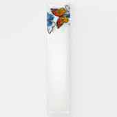 Vliegende Vlinders Morpho en Monarch Spandoek (Verticaal)