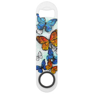 Vliegende Vlinders Morpho en Monarch Speed Flessenopener