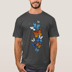 Vliegende Vlinders Morpho en Monarch T-shirt