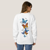 Vliegende Vlinders Morpho en Monarch Trui (Achterkant volledig)