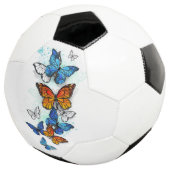 Vliegende Vlinders Morpho en Monarch Voetbal (Drie kwart)