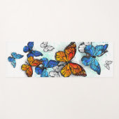 Vliegende Vlinders Morpho en Monarch Yogamat (Voorkant (horizontaal))