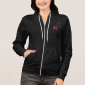 Vliegende Vlinders natuur Hoodie (Voorkant)