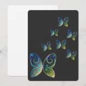 Vliegende Vlinders natuur Hoodie Save The Date (Voorkant / Achterkant)