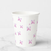 vliegende vlinders natuur papieren bekers (Rechts)