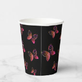 vliegende vlinders natuur papieren bekers (Rechts)