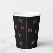 vliegende vlinders natuur papieren bekers (Rechts)