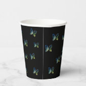 vliegende vlinders natuur papieren bekers (Rechts)