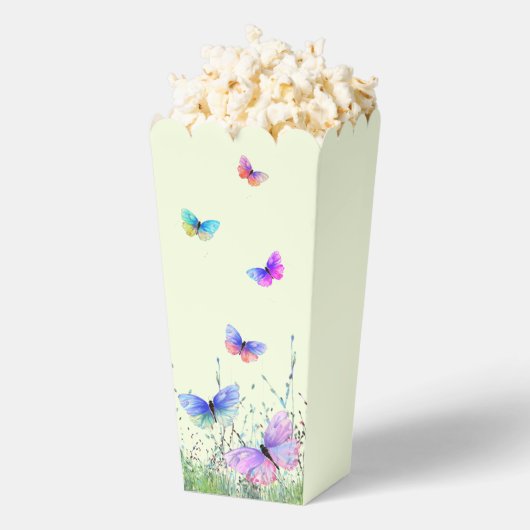 Vliegende vlinders Popcorn Box Bedankdoosjes (Popped)