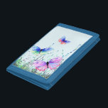 Vliegende Vlinders Portemonnee<br><div class="desc">Portemonnees met kleurrijke vlinders Vliegen in Natuur Schilderij Vlinder en bloemen Portemonnee - - of Kies / Voeg Uw favoriete tekst / kleur toe - Maak Uw Unieke Gift - Vergroot en verplaats of verwijder en voeg elementen toe met de ! van het aanpassingshulpmiddel - Tekenen en ontwerpen door MIGNED....</div>
