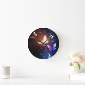 Vliegende vlinders ronde klok (Huis)