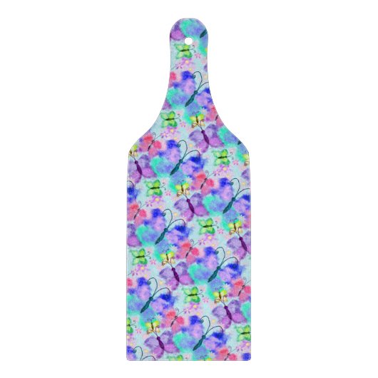 Vliegende vlinders snijplank lente vreugde (Voorkant)