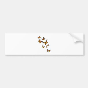 Vliegende vlinders - vlinder over Gardener Ento Bumpersticker
