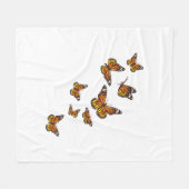 Vliegende vlinders - vlinder over Gardener Ento Fleece Deken (Voorkant (Horizontaal))