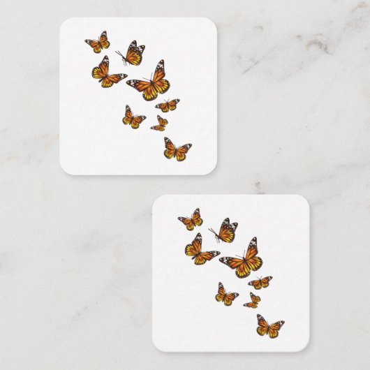 Vliegende vlinders - vlinder over Gardener Ento Vierkante Visitekaartje