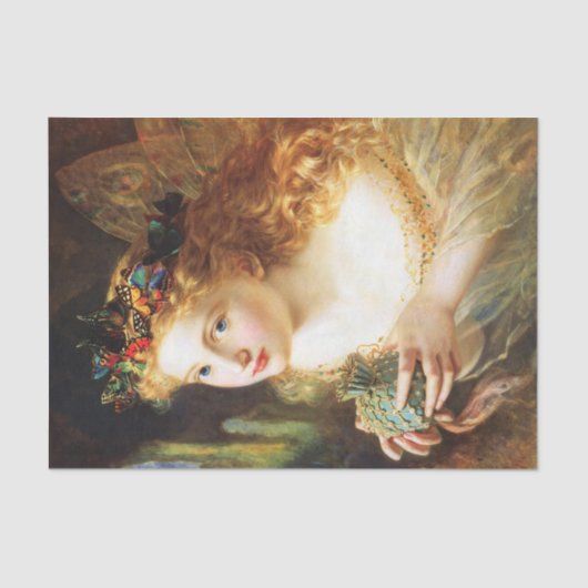 Vliegende vlooienvlinder - Ontvlechting Tissuepapier (Voorkant)