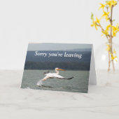 Vliegende vogel die kaart verlaten (Gele Bloem)