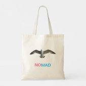 Vliegende vogel en kalligrafie tote bag (Achterkant)