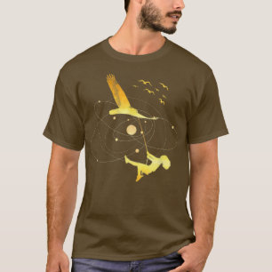 Vliegende vogel met meisje op de Swing Fantasy Dre T-shirt