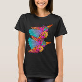 Vliegende vogel vol kleur t-shirt (Voorkant)