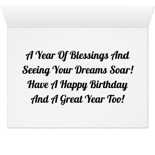 Vliegende vogelkaart (Binenzijde Horizontaal (Onderkant))