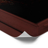 Vliegende vogelruit met Uitzicht-verlichting Poster (Hoek)