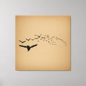 vliegende vogels canvas afdruk (Voorkant)