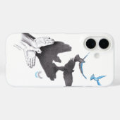 Vliegende vogels Handschaduw Illusie Surreal Elega Case-Mate iPhone Case (Achterkant (horizontaal))