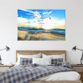 Vliegende vogels in de hemel Serenity Prayer Canvas Afdruk (Insitu (Slaapkamer))