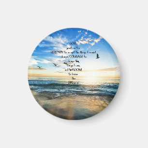 Vliegende vogels in de hemel Serenity Prayer Magneet