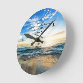 Vliegende vogels in de hemel Serenity Prayer Ronde Klok (Hoek)