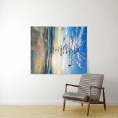 Vliegende vogels in de hemel Serenity Prayer Wandkleed (In Situ (horizontaal))