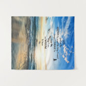 Vliegende vogels in de hemel Serenity Prayer Wandkleed (Voorkant (horizontaal))