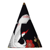 Vliegende vogels: Kraan Heron Japans. Feesthoedjes (Rechts)