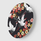 Vliegende vogels: Kraan Heron Japans. Grote Klok (Hoek)