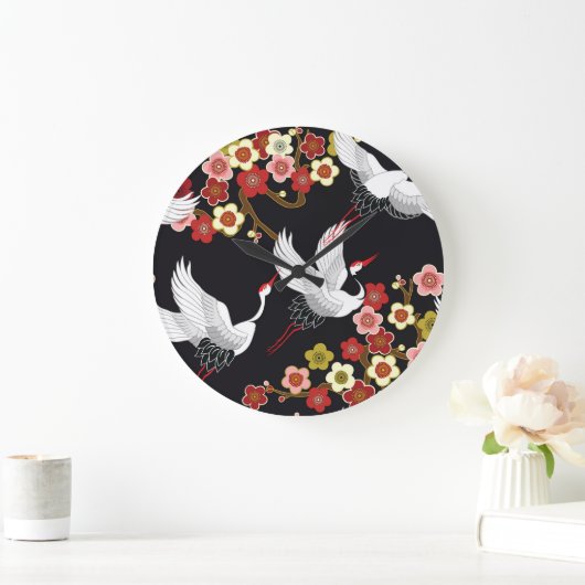 Vliegende vogels: Kraan Heron Japans. Grote Klok (Huis)