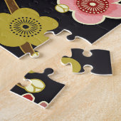 Vliegende vogels: Kraan Heron Japans. Legpuzzel (Zijkant)