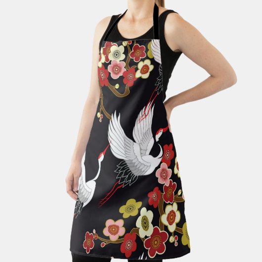 Vliegende vogels: Kraan Heron Japans. Schort (Insitu)